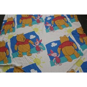 Disney, Winnie The Pooh, Piglet, White, Bed Sheet, Fabric, Picture, Children,